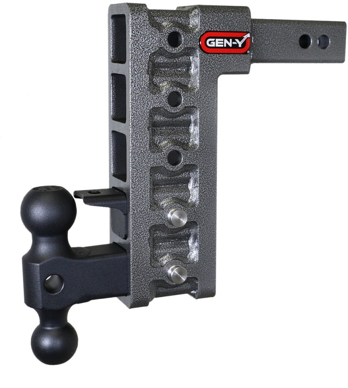 Gen-Y Mega Duty 2in Shank 10in Drop 1.5K TW 10K Hitch w/GH-031 Dual-Ball/GH-032 Pintle Lock