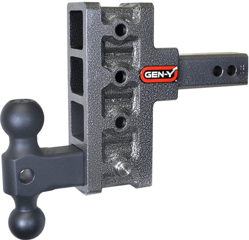 Gen-Y Mega Duty 2in Shank 5in Offset Drop 1.5K TW 10K Hitch w/GH-031 Dual-Ball