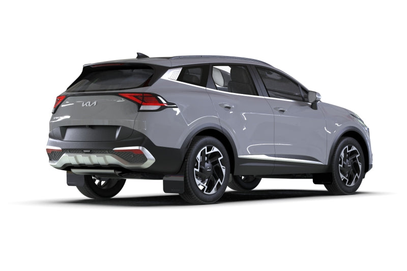 Rally Armor 23-25 Kia Sportage Black UR Mud Flap w/ Metallic Black Logo