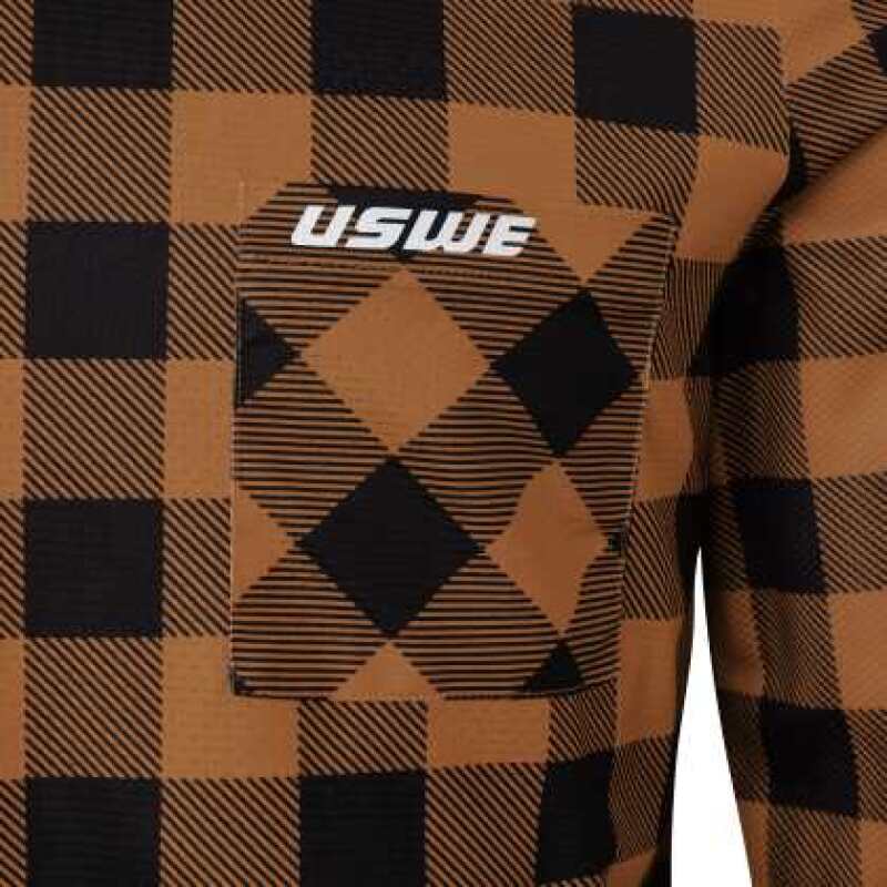 USWE Flannel Long Sleeve Lightweight Off-Road Jersey Bronze - 2XL
