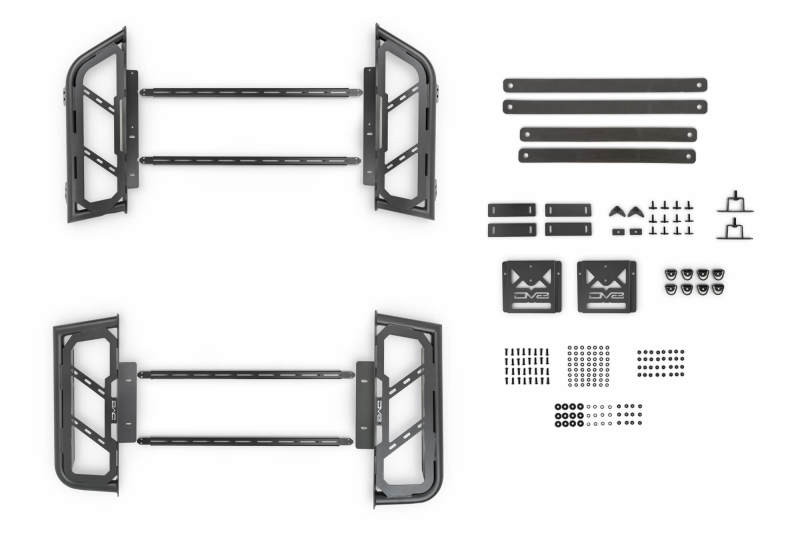 DV8 Offroad 07-23 Toyota Tundra / 09-23 Ford F150 Raptor MTO Series Bed Rack - 2pc Adj.