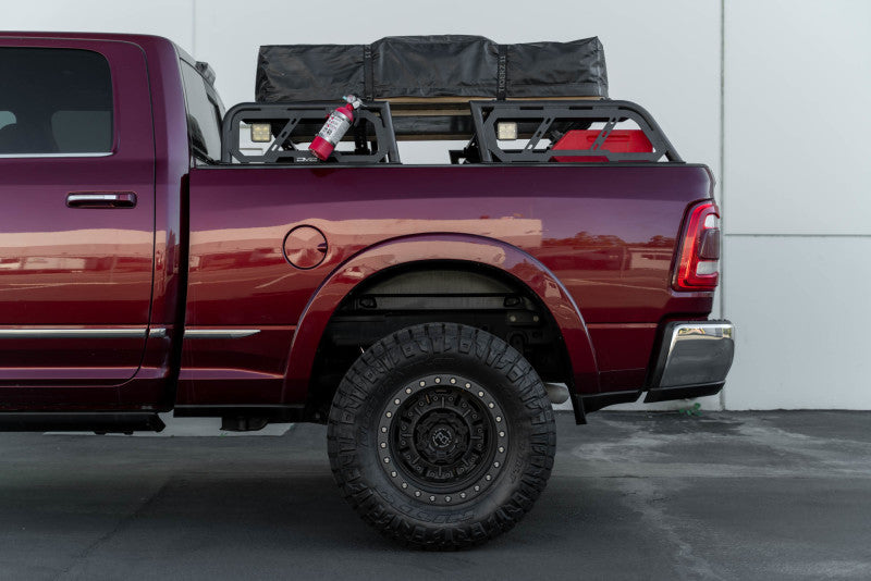 DV8 Offroad 07-23 Toyota Tundra / 09-23 Ford F150 Raptor MTO Series Bed Rack - 2pc Adj.