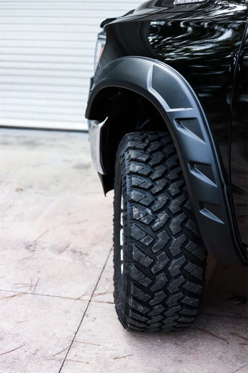 Bushwacker 19-22 Ram 1500 (Excl. Rebel/TRX) 76.3 & 67.4in Bed DRT Style Flares 4pc - Blk / Smooth