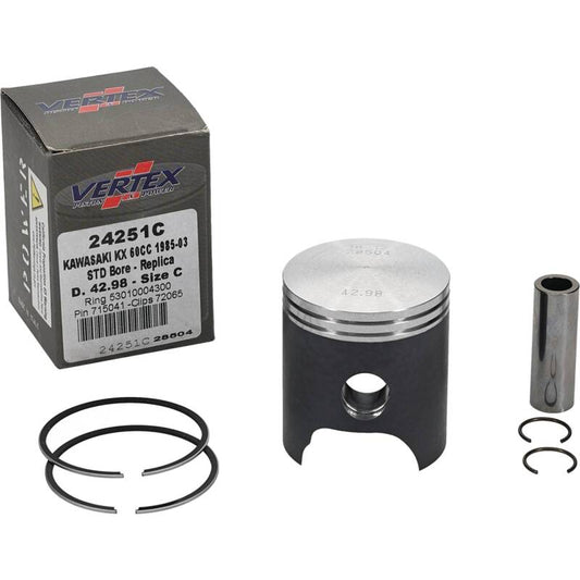 Vertex Piston 83-03 Kawasaki KX 60 60cc Cast Replica Piston Kit