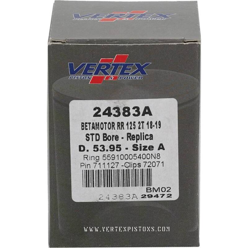 Vertex Piston 18-24 Beta RR 2T 125 125cc Cast Replica Piston Kit