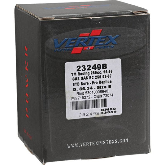 Vertex Piston 02-15 Gas-Gas EC 250 250cc Cast Replica Piston Kit