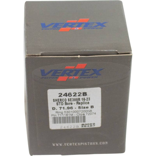 Vertex Piston 16-24 Sherco SE-R 300 300cc Cast Replica Piston Kit