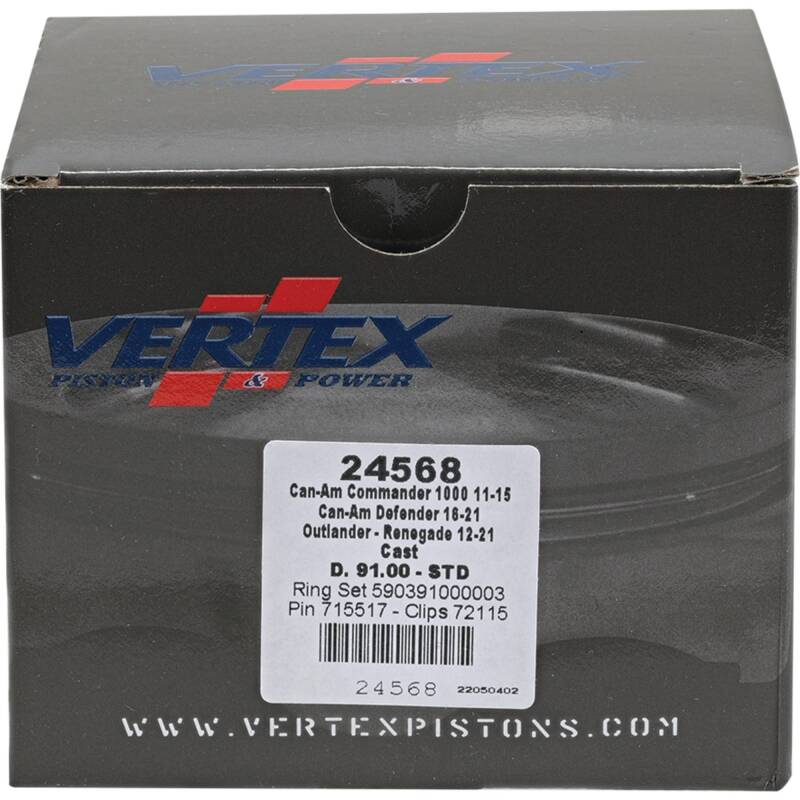 Vertex Piston 11-19 Can-Am Commander 1000 1000cc Cast Replica Piston Kit