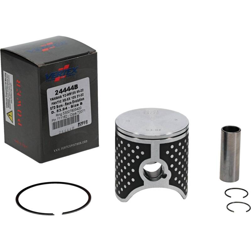 Vertex Piston 21-23 Fantic Motor XE 125 125cc Cast Race Evolution Piston Kit