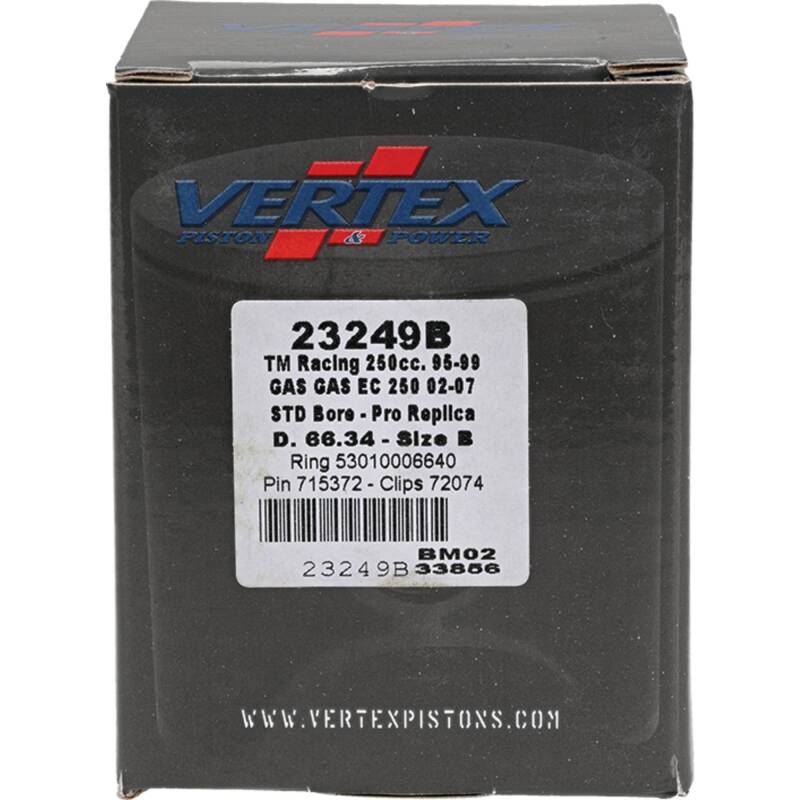 Vertex Piston 02-15 Gas-Gas EC 250 250cc Cast Replica Piston Kit