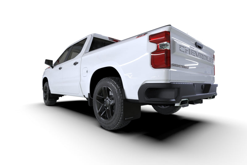 Rally Armor 19-25 Gen 4 Chevy Silverado 1500 Black UR Mud Flap Metallic Black Logo