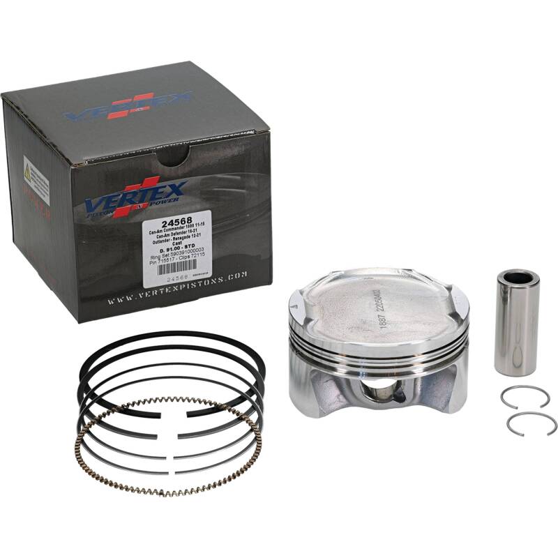 Vertex Piston 11-19 Can-Am Commander 1000 1000cc Cast Replica Piston Kit