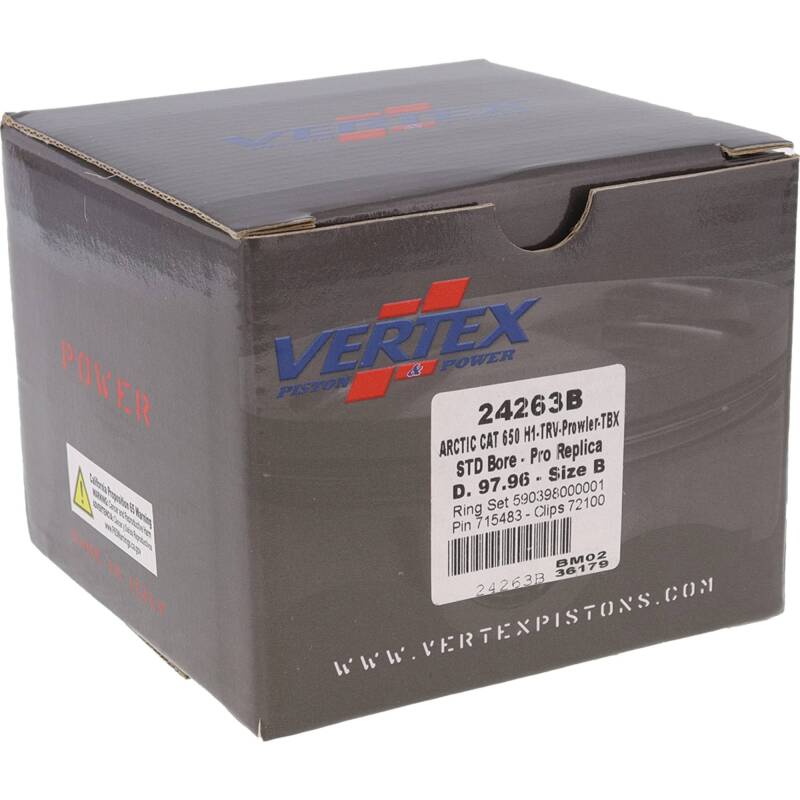 Vertex Piston 05-11 Arctic Cat 650 H1 4x4 650cc Forged Replica Piston Kit