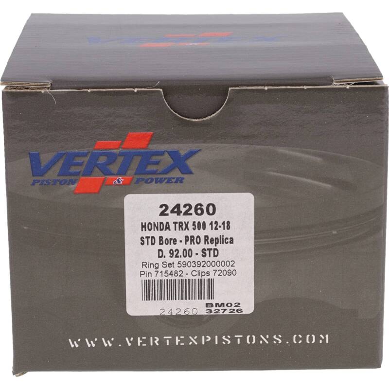 Vertex Piston 15-23 Honda Pioneer 500 500cc Forged Replica Piston Kit