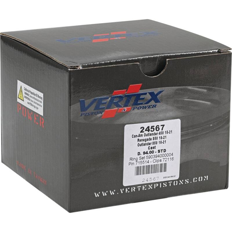 Vertex Piston 17-21 Can-Am Outlander 450 4x4 450cc Cast Replica Piston Kit