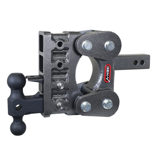 Gen-Y Mega Duty 2in Bolt-On 2.5in Drop 2K TW 16K Hitch w/GH-051 Dual-Ball/GH-032 Pintle Lock