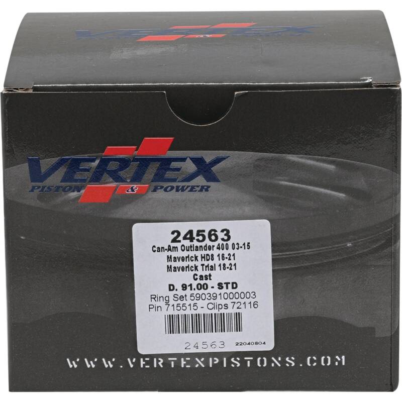 Vertex Piston 2011 Can-Am Commander 800 800cc Cast Replica Piston Kit