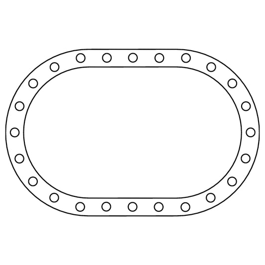 Cometic Fuel Cell .062in Fiber Filler Gasket - 24 Bolt - Oval