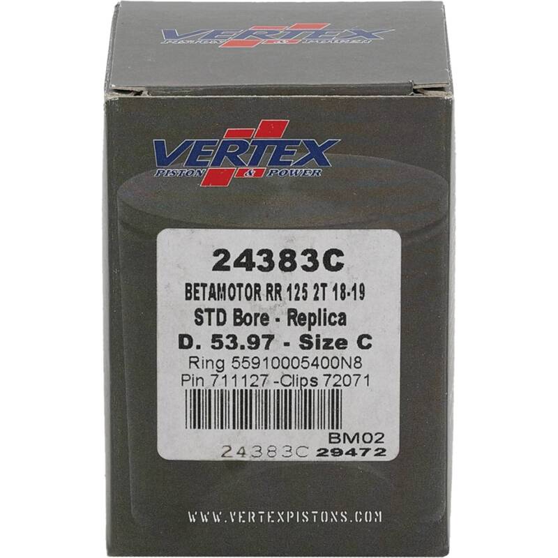 Vertex Piston 18-24 Beta RR 2T 125 125cc Cast Replica Piston Kit