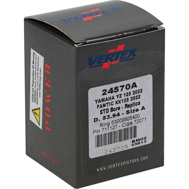 Vertex Piston 2023 Fantic Motor XE 125 125cc Cast Replica Piston Kit