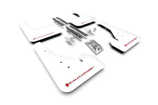 Rally Armor 18-25 Toyota Corolla Hatchback White UR Mud Flap Red Logo