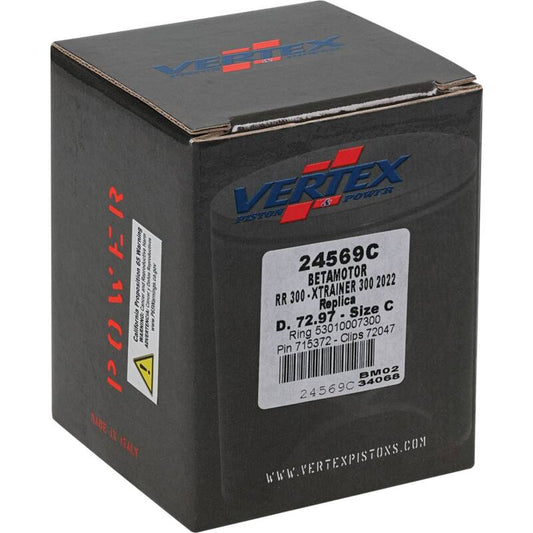 Vertex Piston 22-24 Beta RR 2T 300 300cc Cast Replica Piston Kit