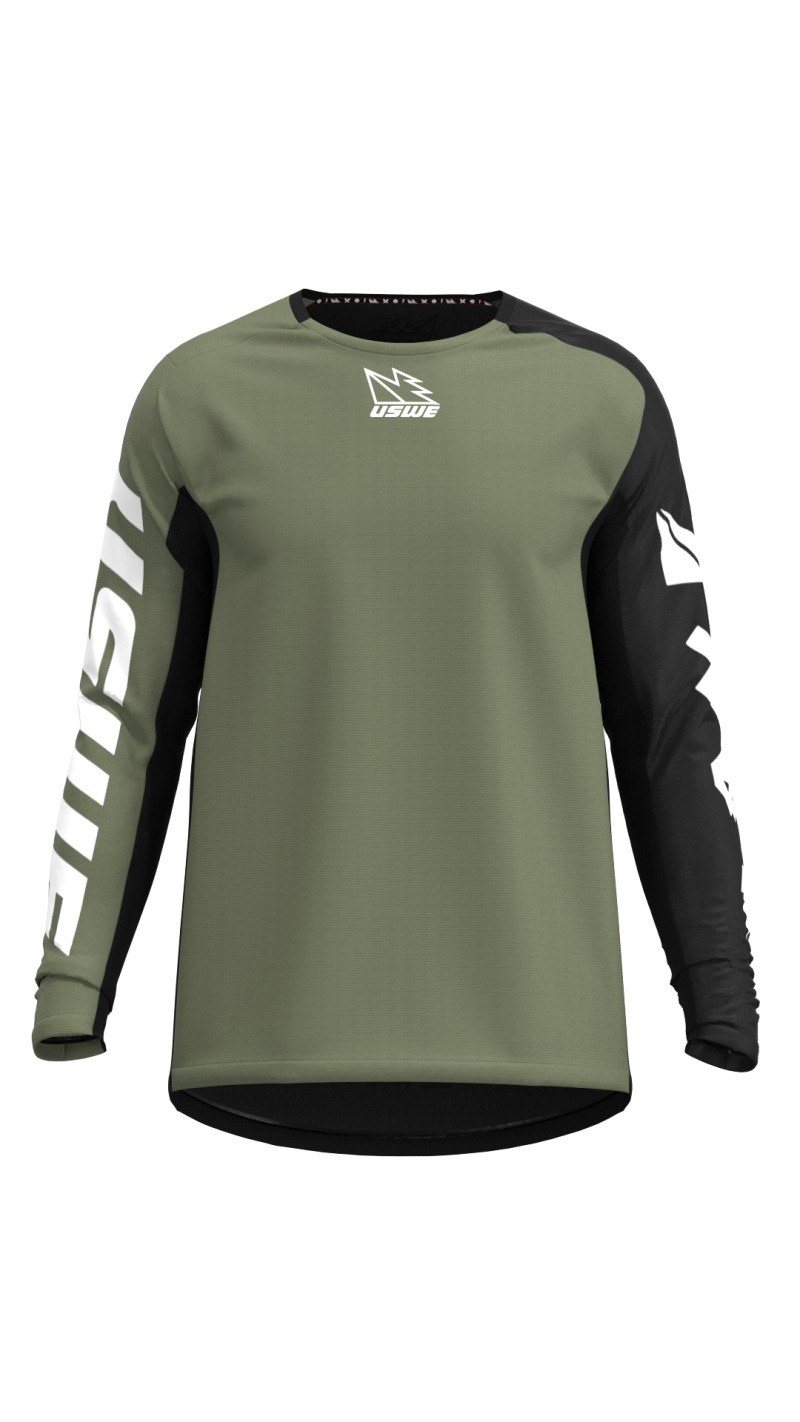 USWE Kalk Off-Road Jersey Olive Green - Small