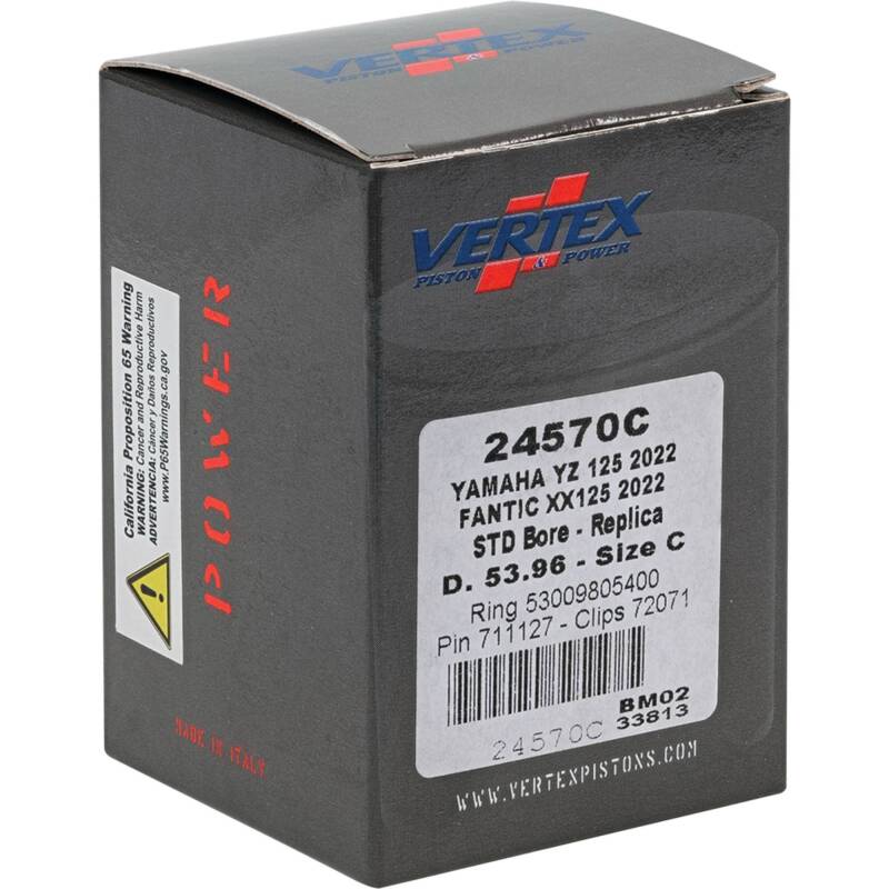 Vertex Piston 2023 Fantic Motor XE 125 125cc Cast Replica Piston Kit