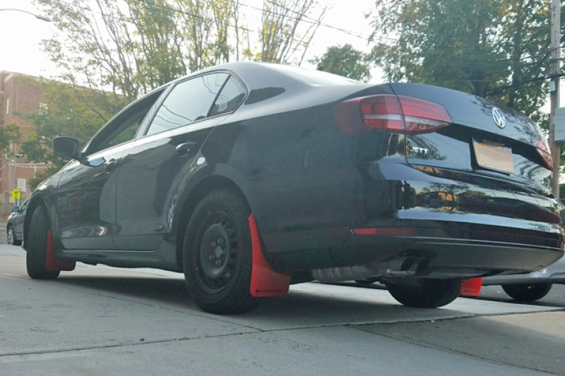 Rally Armor 15-18 VW Jetta Red UR Mud Flap w/White Logo