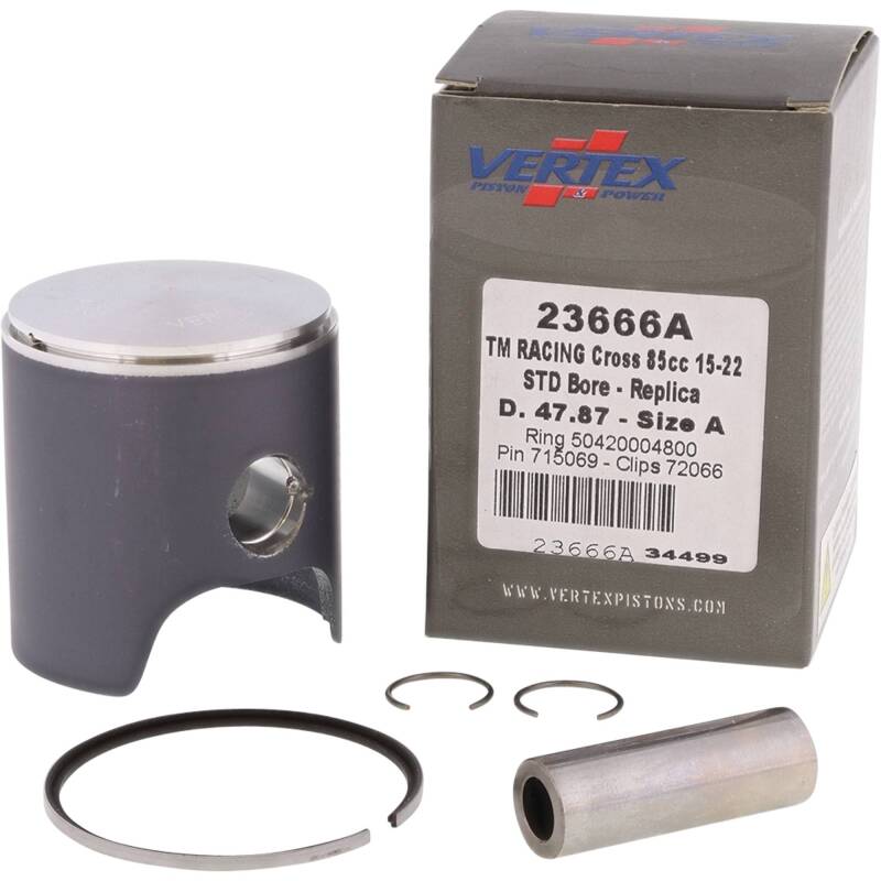 Vertex Piston 08-14 TM MX 85 85cc Cast Replica Piston Kit