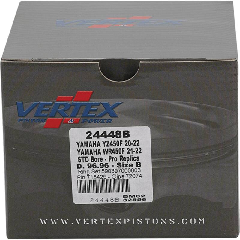 Vertex Piston 21-23 Yamaha WR 450 F 450cc Forged Replica Piston Kit