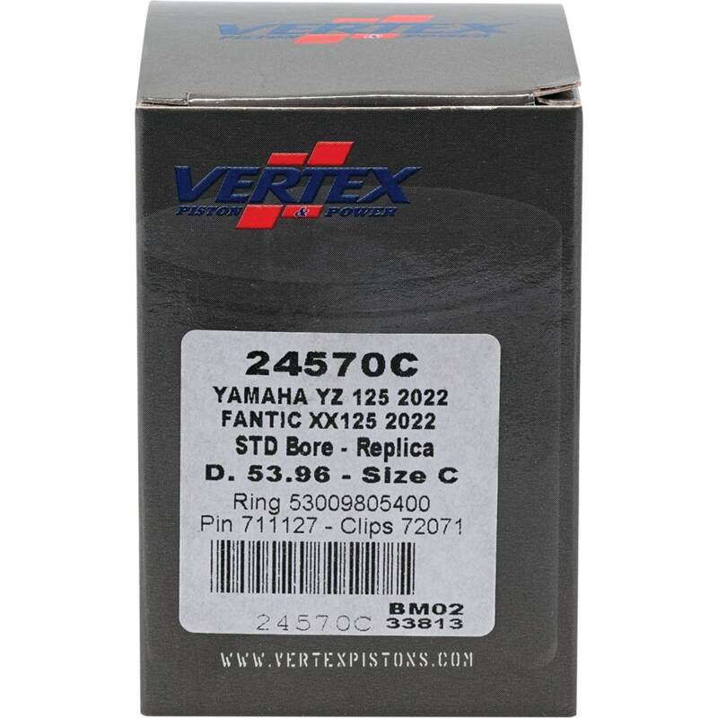 Vertex Piston 2023 Fantic Motor XE 125 125cc Cast Replica Piston Kit