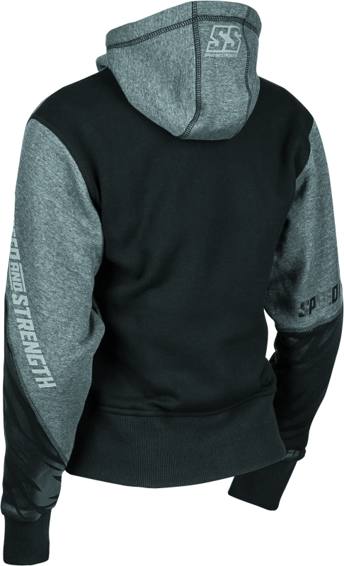 Speed and Strength Cat Outa Hell Hoody Grey/Black Womens - XS