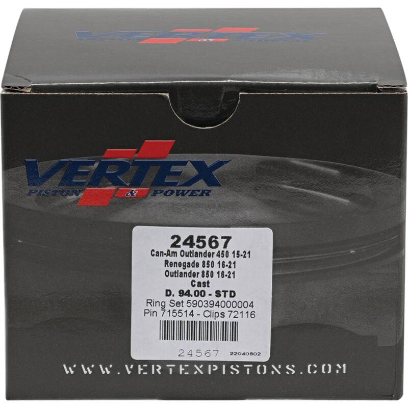 Vertex Piston 17-21 Can-Am Outlander 450 4x4 450cc Cast Replica Piston Kit