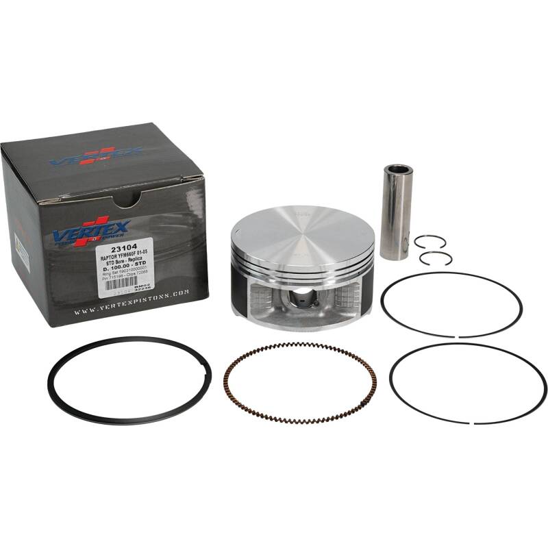 Vertex Piston 02-08 Yamaha YFM 660 F Grizzly 4x4 660cc Cast Replica Piston Kit