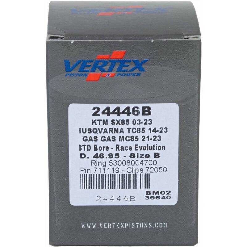 Vertex Piston 03-24 KTM 85 SX 85cc Cast Race Evolution Piston Kit