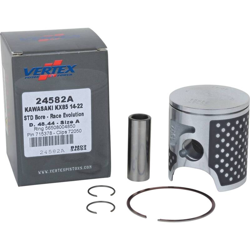 Vertex Piston 14-24 Kawasaki KX 85 85cc Cast Race Evolution Piston Kit