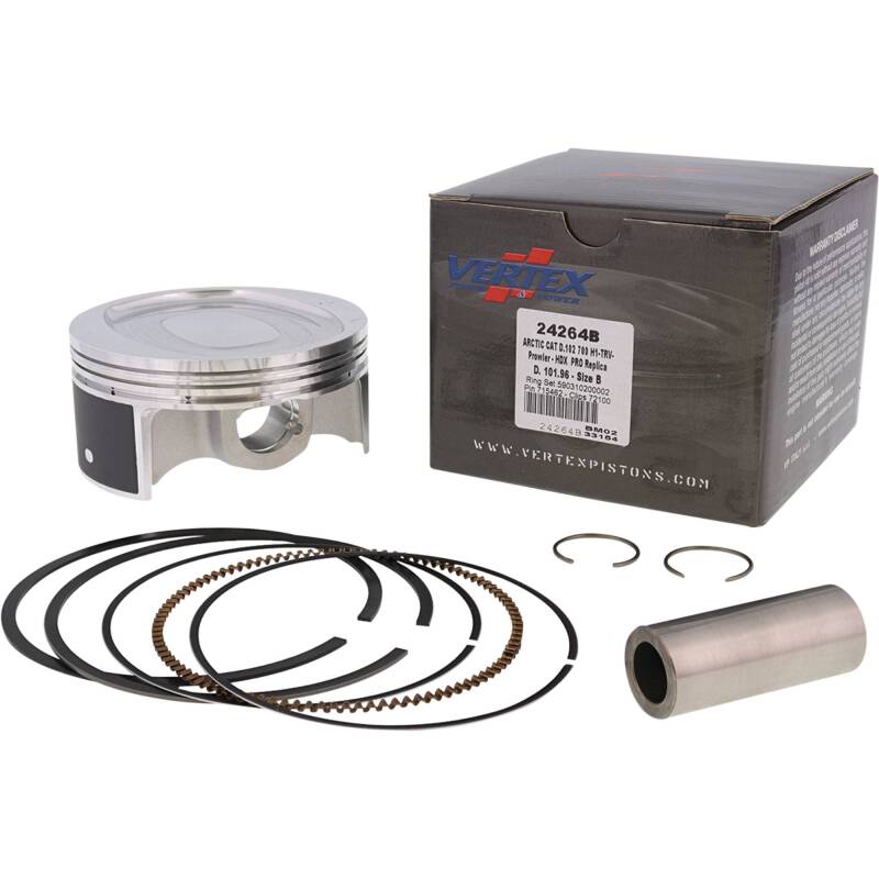 Vertex Piston 08-11 Arctic Cat 700 H1 EFI 700cc Forged Replica Piston Kit