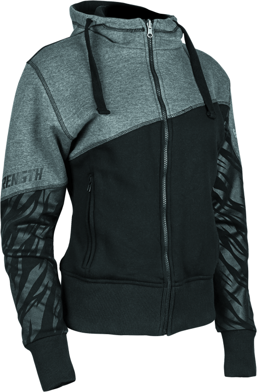 Speed and Strength Cat Outa Hell Hoody Grey/Black Womens - Small