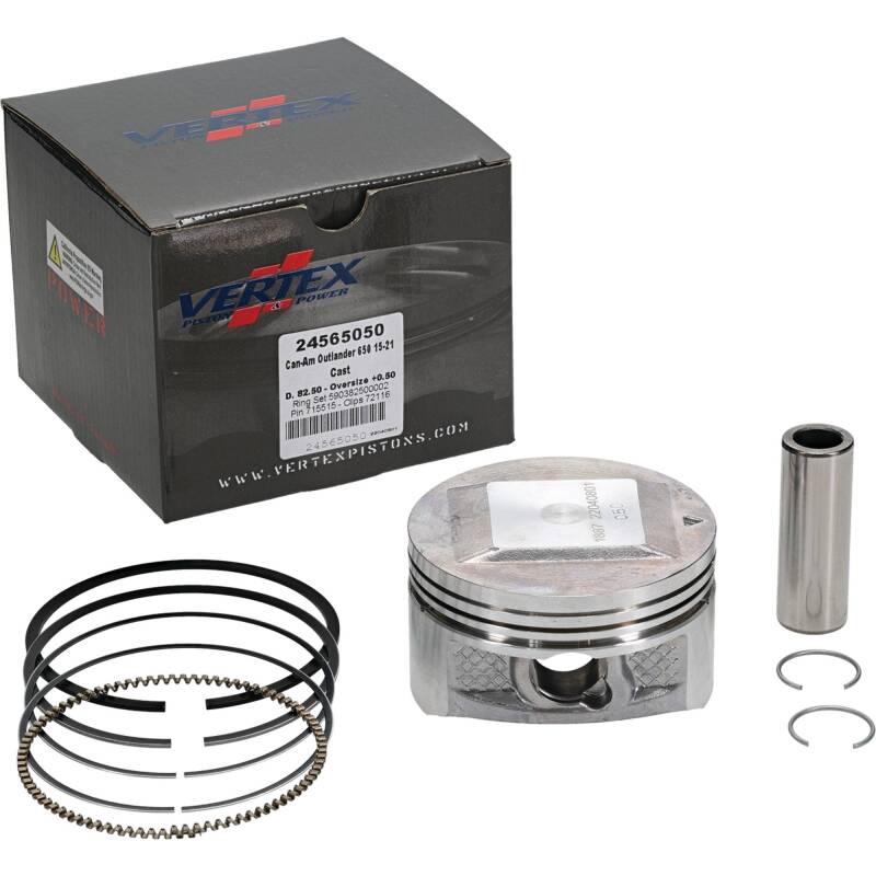 Vertex Piston 04-05 Can-Am Outlander 330 2x4 330cc +0.50mm Oversized Cast Replica Piston Kit