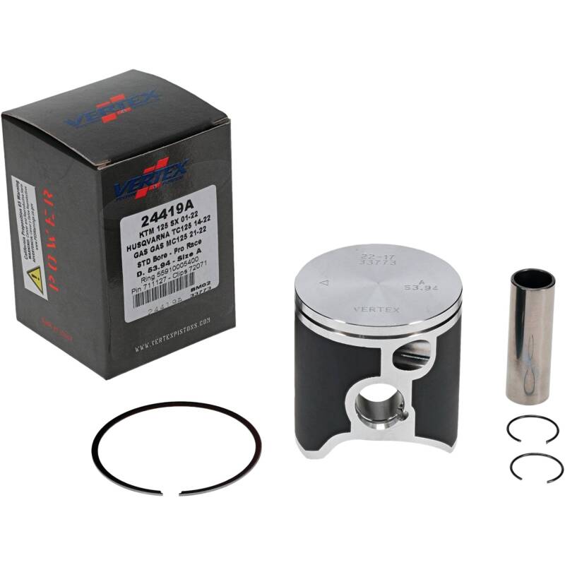 Vertex Piston 01-16 KTM 125 EXC 125cc Forged Pro Race Piston Kit