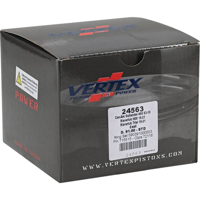 Vertex Piston 2011 Can-Am Commander 800 800cc Cast Replica Piston Kit