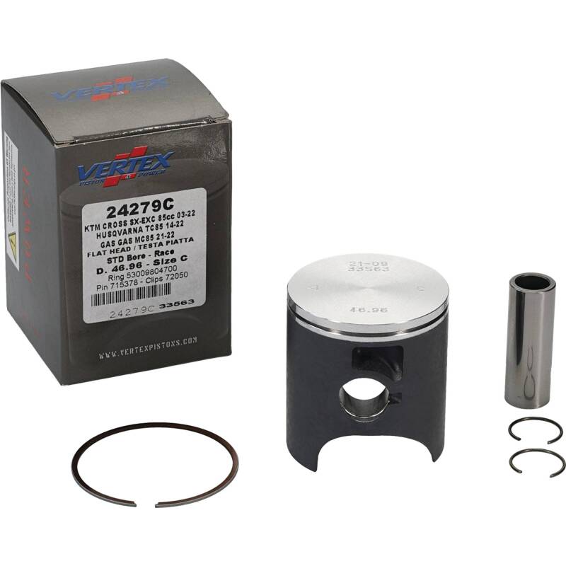 Vertex Piston 09-24 KTM 85 SX 85cc Cast Race Piston Kit