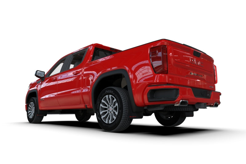 Rally Armor 19-25 GMC Sierra 1500 AT4 Black UR Mud Flap w/ Red Logo