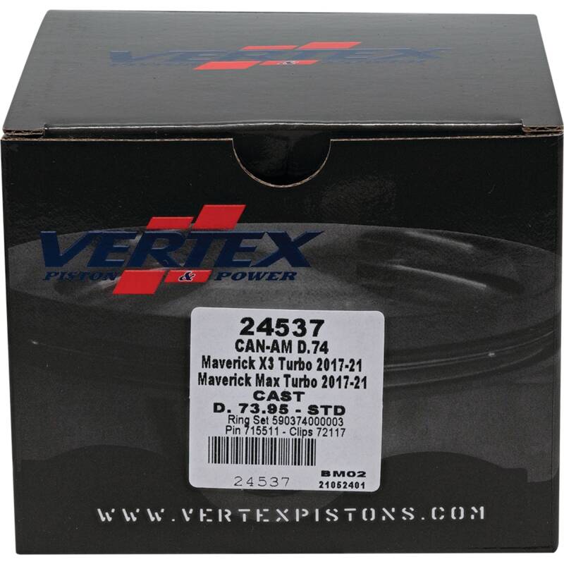 Vertex Piston 2017 Can-Am Maverick X3 900cc Cast Replica Piston Kit