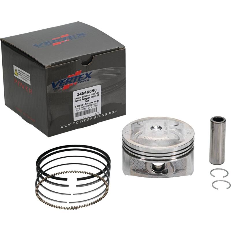 Vertex Piston 07-15 Can-Am Outlander 500 4x4 500cc +0.50mm Oversized Cast Replica Piston Kit