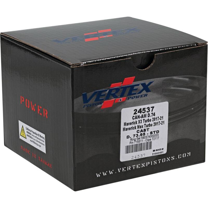 Vertex Piston 2017 Can-Am Maverick X3 900cc Cast Replica Piston Kit