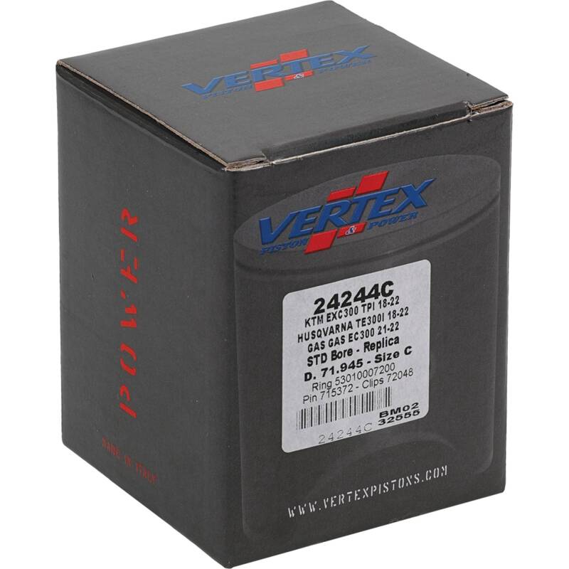 Vertex Piston 2024 KTM 300 EXC 300cc Cast Replica Piston Kit