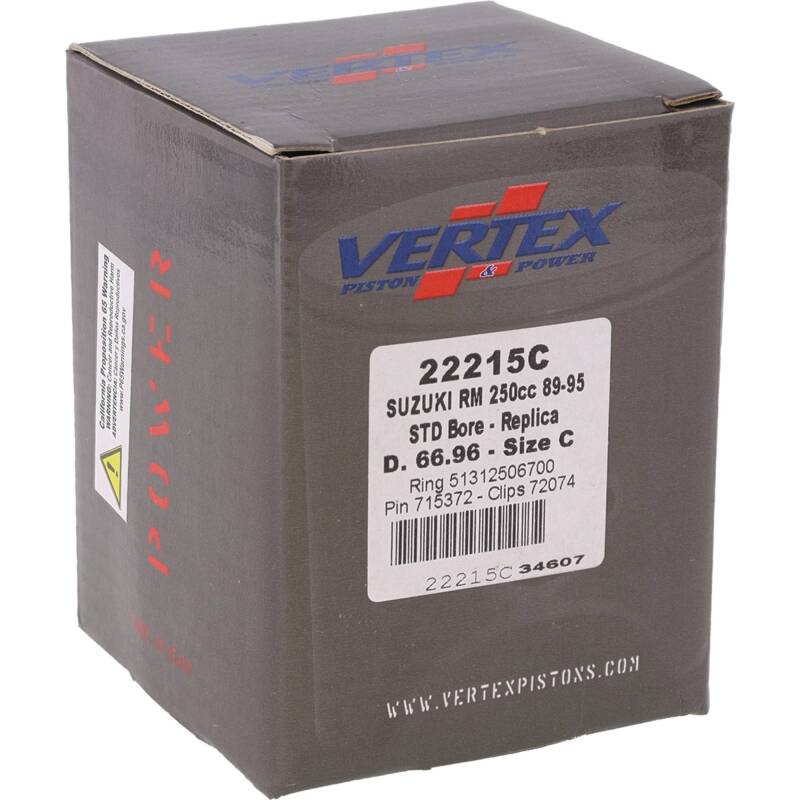 Vertex Piston 89-95 Suzuki RM 250 250cc Cast Replica Piston Kit