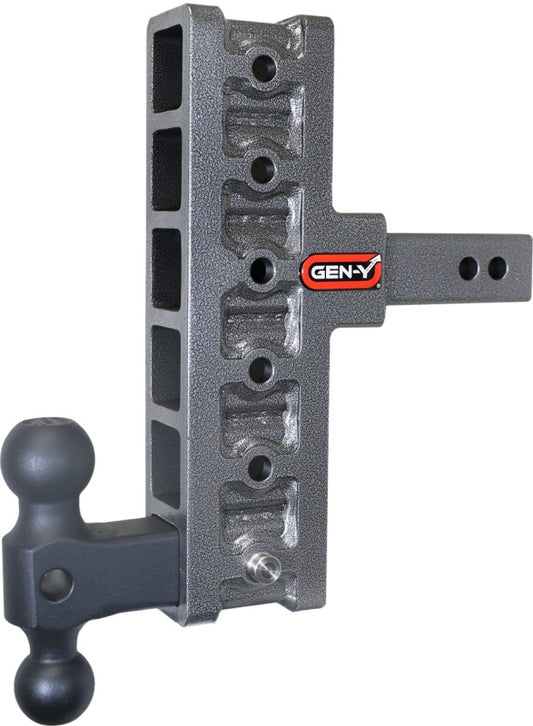 Gen-Y Mega Duty 2in Shank 7.5in Offset Drop 1.5K TW 10K Hitch w/GH-031 Dual-Ball